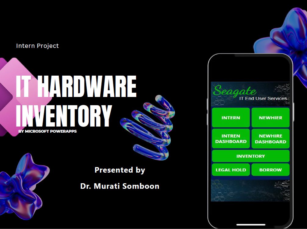 IT hardware inventory by Microsoft Power Apps